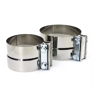 Collier de serrage pour échappement, collier de serrage à joint bout à bout, manchon de raccordement en acier inoxydable 304 pour tuyaux d'échappement, silencieux et catalyseurs (3,0 pouces) - Product Image 1