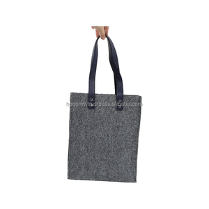 กระเป๋าโท้ทผ้าสักหลาด PET รีไซเคิลได้สำหรับผู้หญิง พร้อมหูหิ้ว PU คุณภาพสูง สไตล์ดั้งเดิม เย็บด้วยเครื่องจักร - Product Image 2