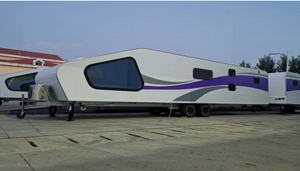 Remolque de viaje avanzado de lujo personalizable, autocaravanas, cómodo piso duro de fibra de vidrio, diseño para acampar, hecho en China - Product Image 6