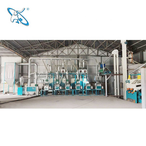 Ensemble complet de 20 tonnes Machine de fabrication de <span class=keywords><strong>farine</strong></span> de blé bon marché Machine de broyage de blé Prix de la fraiseuse - Product Image 1