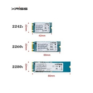 XRISS M.2 NGFF 2280 2260 2242 M.2 Ngff 128GB 256GB 512GB 1TB 2TB SSD โซลิดสเตทไดรฟ์ ฮาร์ดดิสก์ภายใน - Product Image 1