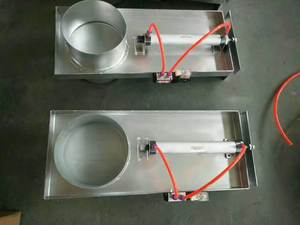 Compuerta deslizante automática accionada por cilindro neumático y solenoide <span class=keywords><strong>de</strong></span> 220V para la recolección <span class=keywords><strong>de</strong></span> polvo industrial y hospitalario - Product Image 1