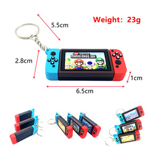22 Trò chơi giao diện điều khiển xử lý chuyển đổi Keychain trò chơi Thế giới hình ảnh Mario hỗn loạn hỗ trợ tùy chỉnh in cao su Keychain với hộp tùy chọn - Product Image 5