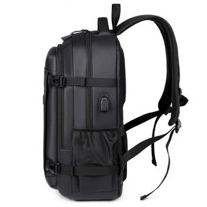 Custom Men's Waterproof Notebook <b>Laptop</b> Backpack Anti-theft PU Multi Pocket Outdoor Bagpack Fashion City Commute School <b>Bag</b> - Product Image 4