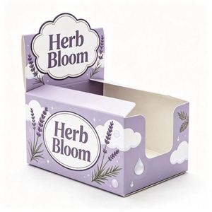 FX Eco Friendly Recyclable Biodegradable Kraft Paper Magnetic Closure Counter Display Container Custom Artwork Four-Color - Product Image 3