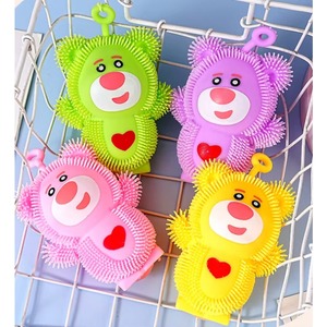 TPR Soft Rubber Decompression <b>Bear</b> Toy <b>Cute</b> Creative Strawberry <b>Bear</b> Pinch Le Vent for Children 5 to 7 Years Old - Product Image 2