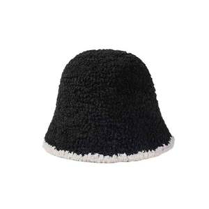 Sombreros de Pescador de Color Puro al por Mayor con Forro de Lana Berber para Mujer - Product Image 4