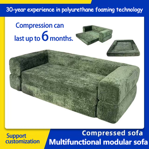 Canapé-<span class=keywords><strong>lit</strong></span> double rectangulaire pliable compressé, moderne, convertible, <span class=keywords><strong>en</strong></span> mousse écologique, pour hôtel et salon, emballé sous vide - Product Image 6
