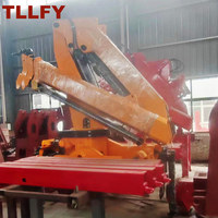 Grues de levage de flèche montées par camion de grue d'articulation hydraulique de Tllfy pour 6.3t 6.3ton 6300kg