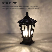 Lampe solaire à colonne télécommandée, 3 couleurs changeantes, LED, lampe de poteau, étanche, éclairage extérieur pour allée, patio