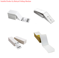 Machine à plier en éventail à découpe en zig-zag Raloyal pour papier thermique auto-adhésif, billet, carte, carte d'embarquement