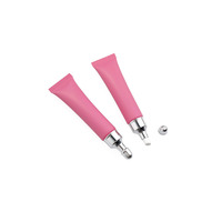 Private Label 15ml rose givré crème pour les yeux Lipgloss Squeeze cosmétiques en plastique souple tube d'huile pour les lèvres maquillage