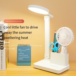 مصباح مكتبي ليد بدون خطوات قابل للطي مع قابس USB مع حماية للعين ضوء قراءة للطلاب - Product Image 3