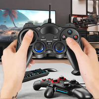 Stock d'usine 850USB Manette de jeu filaire USB ergonomique à vibrations pour la fabrication fournie directement