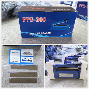 Venta caliente de fábrica directa de impulso eléctrico Pfs 200 máquina de sellado térmico Manual sellador de presión manual con <span class=keywords><strong>pistola</strong></span> retráctil - Product Image 4