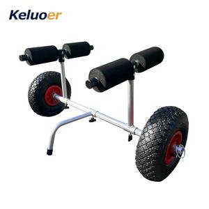 Remolque de <span class=keywords><strong>Kayak</strong></span>, accesorios <span class=keywords><strong>para</strong></span> barcos oceánicos, plataforma, transporte de barcos, carro de dos <span class=keywords><strong>ruedas</strong></span>, carros plegables de aluminio - Product Image 2