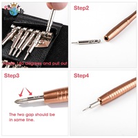 Kit de 25 mini tournevis de précision, tournevis Torx électroniques, outils d'ouverture et de réparation pour iPhone, appareil photo, montre, PC