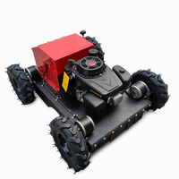 YR-550S-Z 9PK Benzine aangedreven RC gazonmaaier 550mm breedte rupsbanden robotische hellingmaaier voor gemeentelijke bosbouwwerken