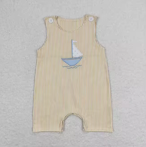 Ropa de Verano para Bebés Niños, Mamelucos sin Mangas con Bordado de Animales, Body Infantil a Cuadros, Ropa para Niños - Product Image 5