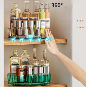 Gran oferta, organizador de cocina de una sola capa antideslizante <span class=keywords><strong>Lazy</strong></span> <span class=keywords><strong>Susan</strong></span>, estante giratorio redondo de 360 grados para especias - Product Image 5