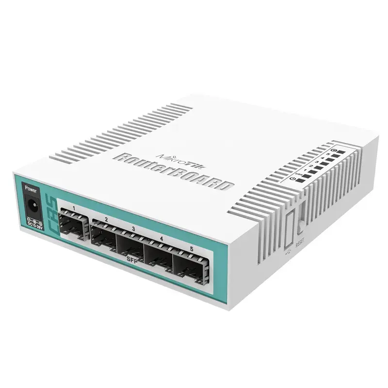 MikroTik CRS106-1C-5S RouterOS 1.25G गीगाबिट फाइबर ऑप्टिक SFP स्विच