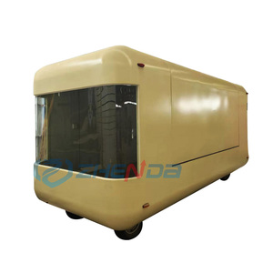 Customized Light white with Shed Mobile Food Booth Pizza Fries Burger Food Stand Truck Display Cabinet Food Trolley - Product Image 2