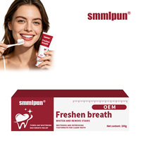 Pasta Dental Blanqueadora Smmlpun Herbal Fresh Breath 100g, Eliminación de Manchas, Cuidado Bucal para Uso Doméstico