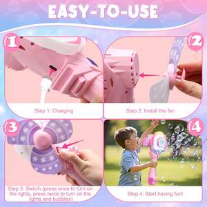 Children's automatic <b>bubble</b> stick with light,electric soap <b>bubble</b> <b>gun</b> <b>toy</b>,children's girl outdoor, summer outdoor <b>toy</b> <b>bubble</b> <b>gun</b> - Product Image 5
