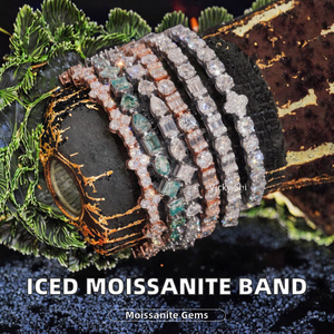 Wholesale 2-6mm Iced Jewelry 925 Sterling Silver Tennis Chain <b>Bracelet</b> VVS Graded Mossanite Moissanite Gift for Jewelry Lovers - Product Image 1