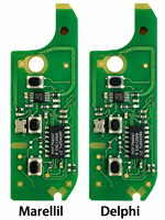 Clé de voiture intelligente de remplacement pour Fiat 500 500L Doblo Qubo Bravo Ducato 433MHz ASK Delphi Marelli BSI Puce OEM 5100 7946AT