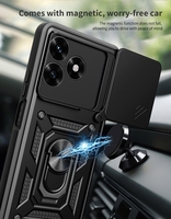 Coque de téléphone portable pour Honor X5C Plus 4G, protection antichoc en TPU et PC avec support d'anneau, vente chaude