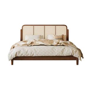 <span class=keywords><strong>Lit</strong></span> double classique en bois hautement efficace pour la décoration, avec tête de <span class=keywords><strong>lit</strong></span>, pour chambre à coucher et salon, taille Queen, mobilier de chambre - Product Image 4