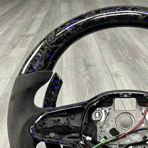 Volant sport en fibre de carbone et Alcantara pour modèles Volkswagen <span class=keywords><strong>Golf</strong></span> 7 7.5 GTI GTD <span class=keywords><strong>GTE</strong></span> R Polo GTI Tiguan Passat - Product Image 3