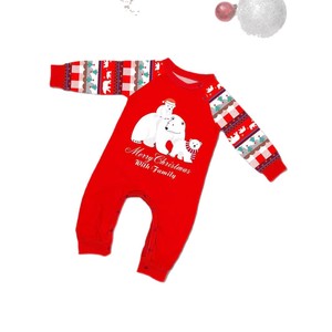 Suministro Transfronterizo, Conjunto Navideño Estilo Europeo Americano para Padres e Hijos, Camiseta de Manga Larga con Estampado de Oso <span class=keywords><strong>Polar</strong></span> Blanco y Pantalones Rojos - Product Image 5