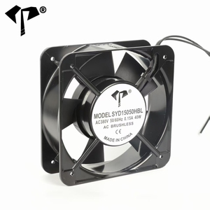 พัดลมระบายความร้อน AC ขนาดใหญ่ 15050  150*150*50 มม. พัดลมแบบแกนความเร็วสูง 110/220/380V 2600/3000 รอบต่อนาที ความดันน้ำแบบคงที่ 11.5/14.0 มม. - Product Image 2