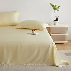 Summer Off White 60 Count Lenzing Tencel Pillowcase Solid Color Washable Soft For 180 Cm Double Beds - Product Image 2