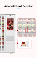 Distributeur automatique réfrigéré sans personnel avec capacité de 60 compartiments et gestion basée sur le cloud pour gâteaux et desserts