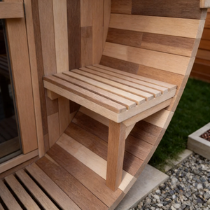 Sauna de Vapor de Madera Sólida Reforzada de Cedro Rojo para 4-6 Personas, Ecológica, con Enchufe Eléctrico y 2 Años de Garantía, Diseño Moderno - Product Image 4