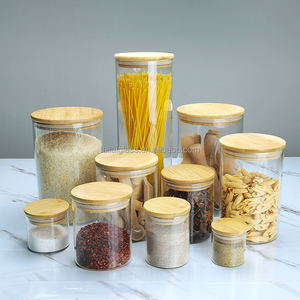 <span class=keywords><strong>Barattolo</strong></span> in Vetro Trasparente con Coperchio Ermetico, Contenitore per Dispensa, per Zucchero, Farina, Cereali, Pasta, Snack, Chicchi di Caffè - Product Image 3