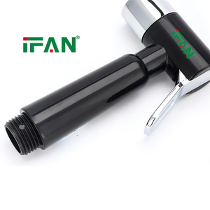 Buse de bidet IFAN à fonctionnement silencieux, couleur noire, valve à bruit réduit d'usine - Product Image 3