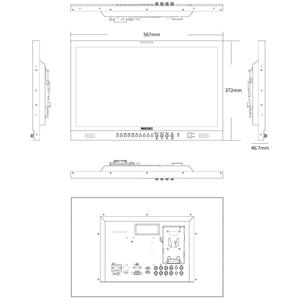 SEETEC-Monitor LCD de 23,8 pulgadas 3G-SDI 4K HDMI <span class=keywords><strong>Pro</strong></span> Broadcast, IPS Full HD, 1920x1080 - Product Image 6