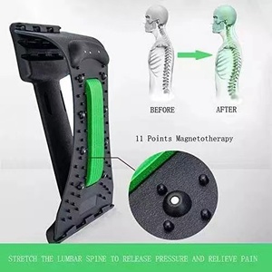 Nuevo Diseño, Estirador Lumbar Magnético Ajustable para Alivio de Dolor de Cuello y Espalda, con Acupuntura - Product Image 5
