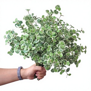 Petits bouquets de plantes vertes artificielles écologiques résistantes à l'eau 37CM, plantes d'intérieur pour hall d'hôtel, boutique, <span class=keywords><strong>jardin</strong></span>, aménagement paysager - Product Image 1