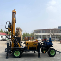 Foreuse Hydraulique Mobile sur Quatre Roues pour Puits d'Eau
