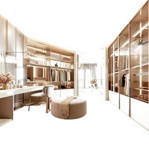 Armario de Dormitorio Moderno de Lujo de Madera Maciza Personalizado de Alta Calidad para Apartamentos y Hoteles con Diseño Ajustable - Product Image 1