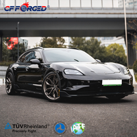Nouvelles jantes forgées personnalisées à cinq branches 20-22 pouces 5x130 pour Taycan & Panamera Gris foncé brillant Concave Modulaire