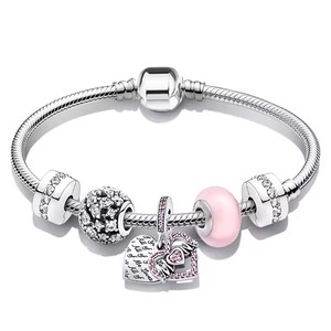 <span class=keywords><strong>Abalorio</strong></span> de Plata de Ley 925 con Diseño de Océano Azul, Ideal para Pulseras de Mujer, Joyería Romántica y Exquisita, Obtenga el Catálogo - Product Image 3