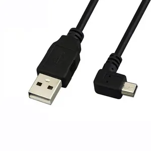 USB 2.0 זכר למיני B כבל 5 פינים טעינת כבל