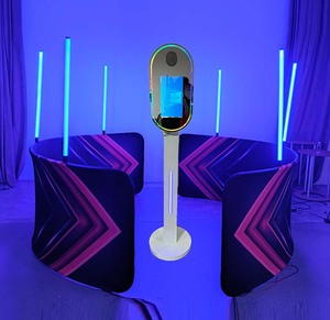 กระจกบูธถ่ายภาพไม้115ซม. อุปกรณ์เสริมสำหรับถ่ายวิดีโอเซลฟี่ฟรี - Product Image 3