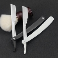 Rasoir professionnel à poignée en noir et blanc, 30 pièces, installation de rasoir à barbe, Style pliable, pour barbe et rasage, à Double bord